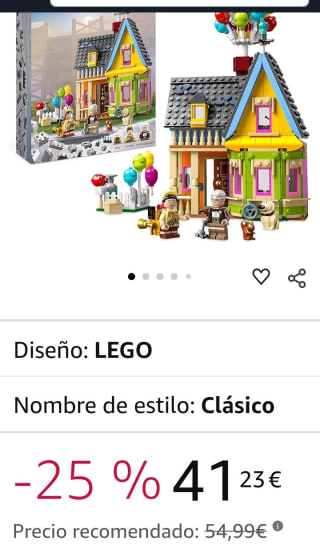 Lego Disney Casa de Up por 41,23€.