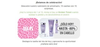 Hasta 80% descuento en seleccionados para el cabello