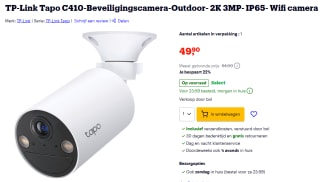 TP Link Tapo C410 beveiligingscamera voor €49,90 bij Bol