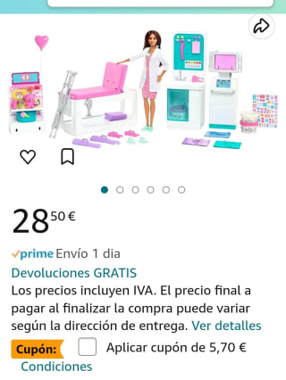 Doctora con clínica médica Barbie por 22,80€.
