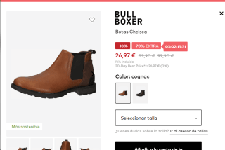 Botas Chelsea BULLBOXER en Cognac por 26.97€