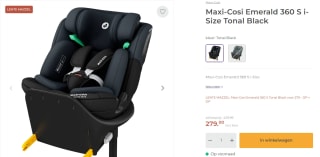 Maxi-Cosi Emerald 360 S i-Size Tonal autostoeltje voor €279 bij Prenatal