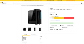 Caja PC ATX Gigabyte C200 GLASS por 53,73€