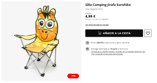 Artículos de camping desde solo 1,79€ ofertazas