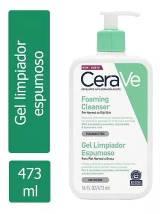 Cerave Gel Limpiador Espumoso Con 473ml por $269.50 en Mercado Libre