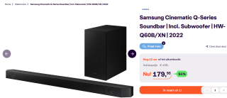 Samsung HW-Q600B Soundbar voor €179,95 bij Ibood