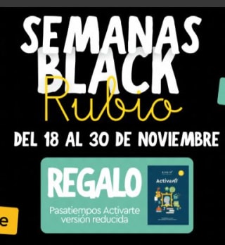 Regalo pasatiempos activarte versión reducida, por tu compra en Rubio