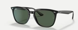 Ray-Ban RB4362 zonnebril in zwart en groen voor €65,25 dmv code