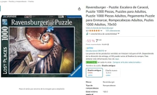 Puzzle marca Ravensburger Escalera de Caracol de 1000 Piezas por 7,72€