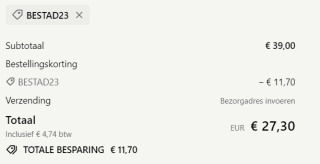 30% korting op het gehele assortiment met deze code bij Labfresh