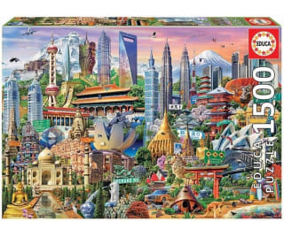 Educa - Símbolos de Asia Puzzle, 1500 Piezas por 8,99€.