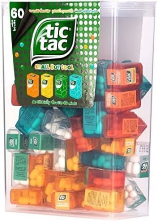 Tic Tac 60 miniverpakkingen voor €9,99 bij Amazon.nl