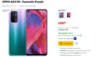 OPPO A54 5G - 64GB - Fantastic Purple voor €158,80 bij Bol.com