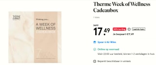 Therme Week of Wellness geschenkset (7-delig) voor €17,49 bij de Etos