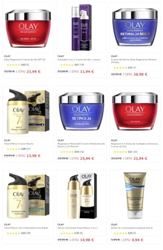 -70% Serum o Contorno Olay por la compra de una crema Premium de la marca.