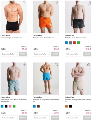 CALVIN KLEIN - Bañadores hombre desde 19€