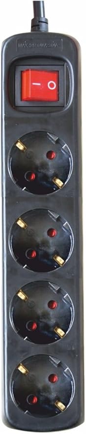 Silver Electronics Regleta Enchufe con 4 Tomas con Interruptor por 4,88€