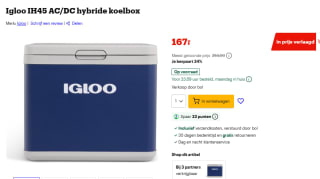 Igloo IH45 AC/DC hybride koelbox voor €167 bij Bol