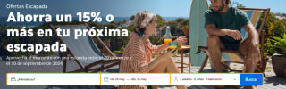 Ofertas escapada Booking 15% descuento