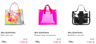Bolsos Iria Quintana para verano por 7,95€