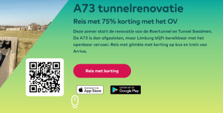 Reis met 75% korting op bus en trein van Arriva in Limburg