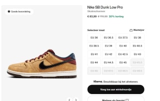 Nike SB Dunk Low Pro sneakers voor €83,99 in de Nike store