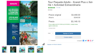 Tour Paquete Adulto - Xcaret Plus o Xel-Há + Actividad Extraordinaria por $3,149 | Descuento Costco