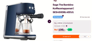 Sage The Bambino Koffiezetapparaat Damson Blue voor €199 bij Ibood