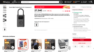 Compresor de aire Xiaomi Mijia 2 por 27,54€