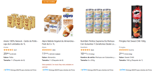 Segunda unidad al 50% descuento en alimentación en Amazon