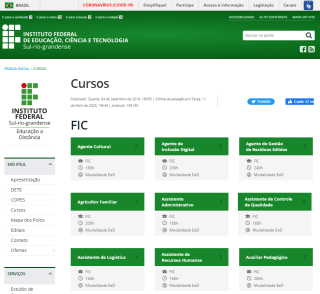 Cursos de Extensão EAD com Certificado no IFSUL - Gratuito.