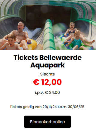 50% korting op Bellewaerde tickets