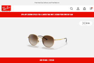 Shop a Ray Ban sunglasses from Ray Ban as low as £61.50