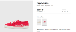 Calzado Pepe Jeans y Diadora desde solo 11,50€