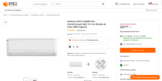 Aire Acondicionado Infiniton SPLIT-3726MF por 327€