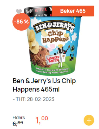 3 soorten Ben & Jerry's voor €0,99 bij Butlon