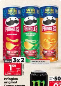 3x2 en Pringles por 1,59€ la unidad en Día