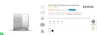 Sonos Era 300 voor €417,18 bij Audioforum