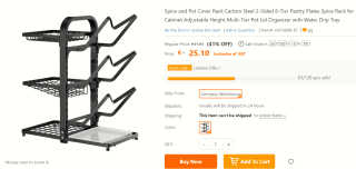 Kruidenrek voor €25,10 bij Tomtop