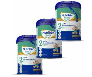 Nutribén Innova 2 Pack de 3 Leches en Polvo Bebé Continuación por 24,23€ (Nuevos usuarios 18,17€)