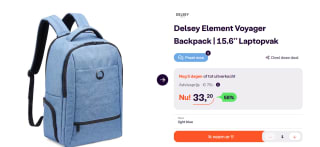 Delsey Element Backpack Aviator voor €33,20 bij Ibood