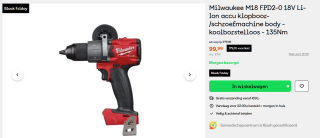 Milwaukee M18 FPD2-0 Fuel Slagboormachine voor €99,99 bij Gereedschapcentrum