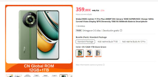 Realme 11 Pro Plus 12GB + 1TB por 329€
