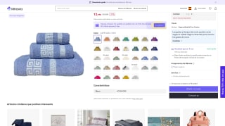 ILOVEHOME Juego de Toallas de Baño 100% Algodón por 12,95€