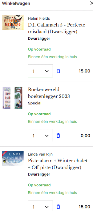 2+1 gratis op dwarsliggers bij Boekenvoordeel