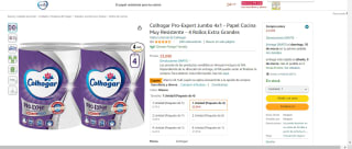 Pack x4 rollos Colhogar Pro-Expert Jumbo por 12.70€