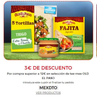 3€ descuento por compras +12€ en old el paso desde ECI