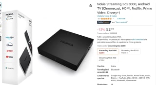 Nokia Streaming Box 8000 Zwart voor €51,57 bij Amazon