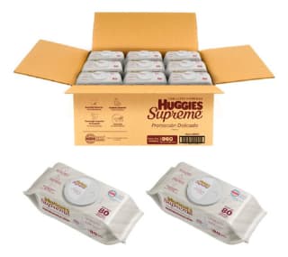 12 Pack Toallitas Húmedas Huggies Supreme $480 | Descuento Mercado Libre