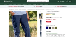 Pantalon Femmes Quest à 19,99€